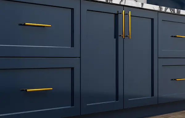 High Gloss finish on kitchen ccabinets