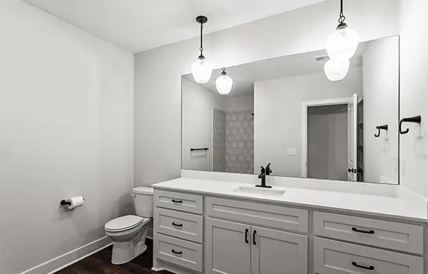 Semi gloss finish bathroom