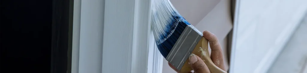 Painting Trim on House