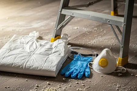 Safety Gear for popcorn ceiling removal