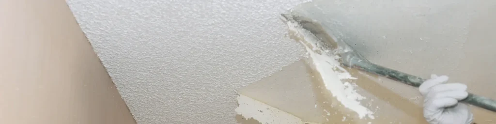 Popcorn ceiling removal