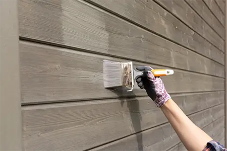 Straight Edge Painting Pros crew working on a home in the Charlotte, NC area